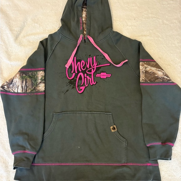 Legendary Whitetails Dark Gray Hoodie with Pink Accents - Picture 1 of 3